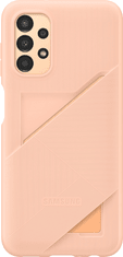 SAMSUNG zadní kryt s kapsou na kartu pro Galaxy A13 5G, oranžová