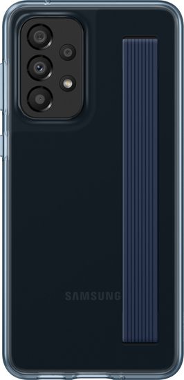 SAMSUNG poloprůhledný zadní kryt s poutkem pro Galaxy A33 5G, čierna