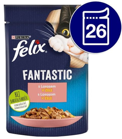 Felix FANTASTIC losos v želé 26x85 g