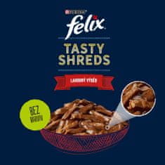 Felix FANTASTIC Tasty Shreds multipack losos, tuniak v šťave 48x80 g