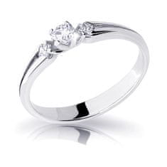 Cutie Diamonds Elegantný zásnubný prsteň z bieleho zlata s diamantmi DZ6866-2105-00-X-2 (Obvod 55 mm)