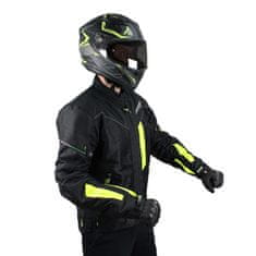 Cappa Racing Pánska moto bunda MONTE CARLO textilná čierna/fluo L