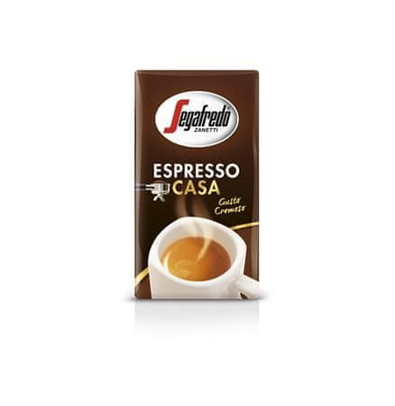 Segafredo Zanetti Káva mletá, pražená, vákuovo balené, 250 g, "Espresso Casa" 143