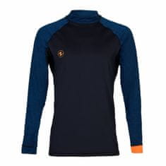 AQUALUNG Pánske lycrové tričko SLIM FIT čierna/modrá, dlhý rukáv modrá/čierna 3XL
