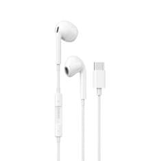 DUDAO X14Pro slúchadlá do uší USB-C, biele