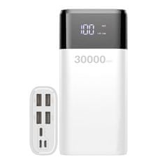 MG WPB-001 Power Bank 30000mAh 4x USB 2A, biely