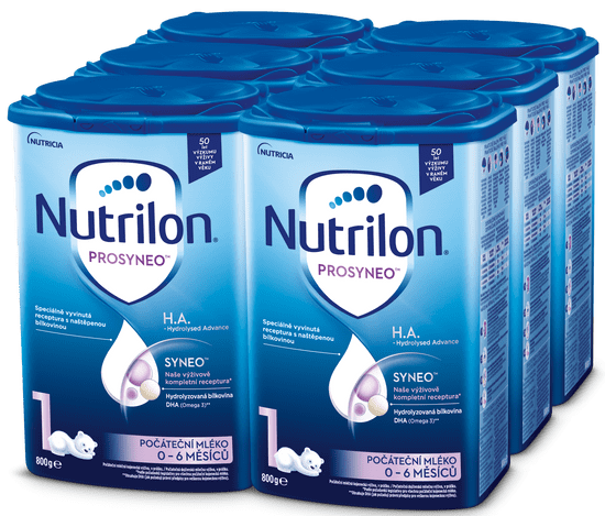 Nutrilon 1 HA PROSYNEO špeciálne dojčenské mlieko 6x800 g