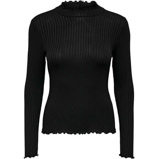 Jacqueline de Yong Dámske tričko JDYFRANSISKA Stretch Fit 15228065 Black
