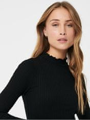 Jacqueline de Yong Dámske tričko JDYFRANSISKA Stretch Fit 15228065 Black (Veľkosť M)