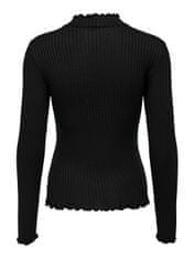 Jacqueline de Yong Dámske tričko JDYFRANSISKA Stretch Fit 15228065 Black (Veľkosť M)
