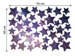 Dimex - Dekoračné nálepky na stenu Hviezdičky - 50 x 70 cm