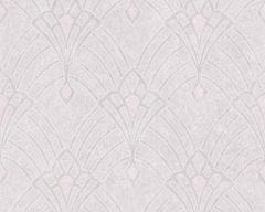A.S. Création Tapeta s ľanovým dizajnom v štýle Art Deco - krémová 38094-1 - tapety do spálne