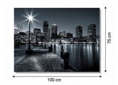 Dimex Dimex, obrazy na plátne - Boston čiernobiely 100 x 75 cm