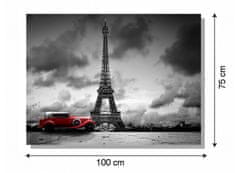 Dimex Dimex, obrazy na plátne - Retro auto v Paríži 100 x 75 cm