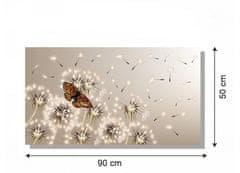 Dimex Dimex, obrazy na plátne - Púpavy s motýľom 90 x 50 cm