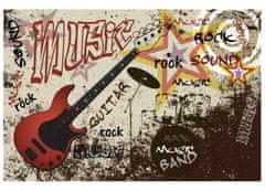 Dimex fototapeta MS-5-0324 Červená gitara 375 x 250 cm