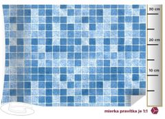 Patifix - Samolepiace fólie 13-4555 MRAMOR MODRÉ KACHLIČKY - šírka 45 cm