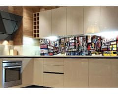 Dimex fototapety do kuchyne, samolepiace - Kreslený Times Square 60 x 180 cm