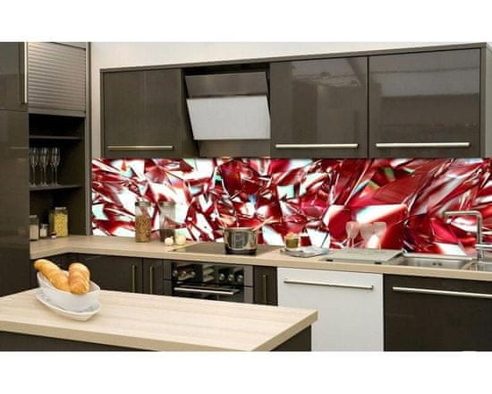 Dimex fototapety do kuchyne, samolepiace - Červený krištál 60 x 260 cm