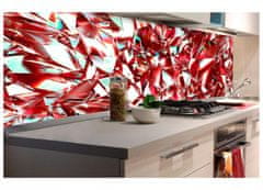 Dimex fototapety do kuchyne, samolepiace - Kryštál červený 60 x 180 cm