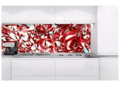 Dimex fototapety do kuchyne, samolepiace - Kryštál červený 60 x 180 cm