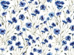 Dimex Dimex, digitálne vliesové tapety WP-202-01 Modré kvety, 10,00 m x 0,75 m