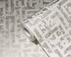 A.S. Création Tapeta s reliéfnym vzorom vo vitage štýle - biela, šedá 38695-1 - tapety do spálne