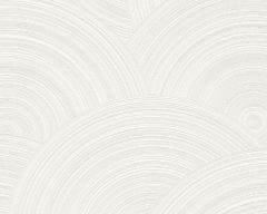 A.S. Création Kruhová tapeta s textúrovaným efektom - biela 38696-1 - tapety do spálne