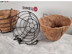 DOMAX Domax, Závesný kôš z kokosu, 24 cm