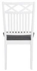 Danish Style Jedálenská stolička Flok (Súprava 2 ks), biela/sivá