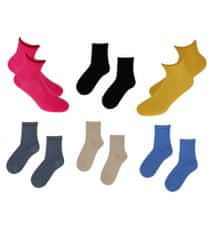 Wola Detské bavlnené ponožky - jednofarebné YELLOW (žltá) EU 24-26