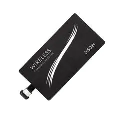 Northix Qi adaptér – bezdrôtový nabíjací prijímač pre USB-C – čierny 