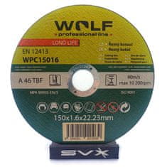 WOLF swiss quality Rezný kotúč 150 150x1,6 Balenie: 5 ks