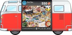EuroGraphics Puzzle v plechovej krabičke Volkswagen Road Trip 550 dielikov