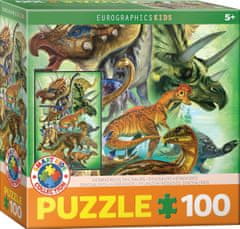 EuroGraphics Puzzle bylinožraví dinosaury 100 dielikov