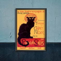 Vintage Posteria Retro plagát Retro plagát Rodolphe Salis Le Chât Noir A3 - 29,7x42 cm