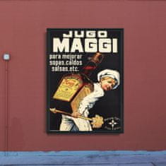 Vintage Posteria Plagát na stenu Plagát na stenu Vintage koreniaca omáčka Maggi Print A4 - 21x29,7 cm