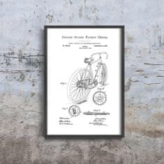 Vintage Posteria Retro plagát Retro plagát Americký bicykel Hentz A3 - 29,7x42 cm