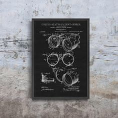 Vintage Posteria Plagát na stenu Plagát na stenu Zváračské okuliare Ihrcke Americký patent A4 - 21x29,7 cm