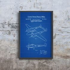 Vintage Posteria Plagát na stenu Plagát na stenu Lockheed A4 - 21x29,7 cm