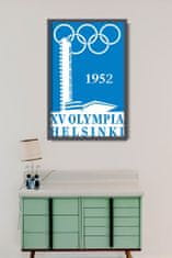 Vintage Posteria Plagát Plagát Olympijské hry v Helsinkách A4 - 21x29,7 cm