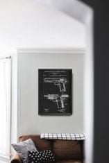 Vintage Posteria Plagát do obývačky Plagát do obývačky Americký patent Colt Firearm Browning A3 - 29,7x42 cm