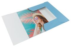 Esselte Doska s gumičkou "Colour Breeze", modrá, kartónová, A4, 628492
