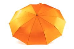 Dáždnik skladací 10 lúčový, plne automatický 115 cm, oranžová