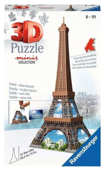 Ravensburger 3D puzzle Mini Eiffelova veža 54 dielikov