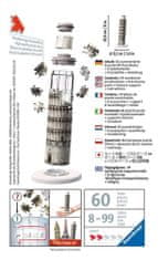 Ravensburger 3D puzzle Mini Šikmá veža, Pisa 54 dielikov