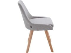 Danish Style Jedálenská stolička Rafal (Súprava 2 ks), svetlosivá