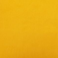Vidaxl Podnožka žltá 78x56x32 cm zamatová