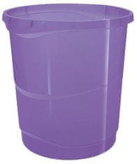 Esselte Odpadkový kôš "Colour`Breeze", transparentný levanduľová, plast, 14 l, 628462
