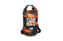CoolCeny Vodotesný vak DRY BAG - ochráni veci pred vodou - Oranžový - obsah 10 Litrov